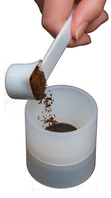 Resuable coffee pod loader and scoop