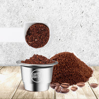 Coffee Pod Co. Reusable Pods Capsules for Nespresso