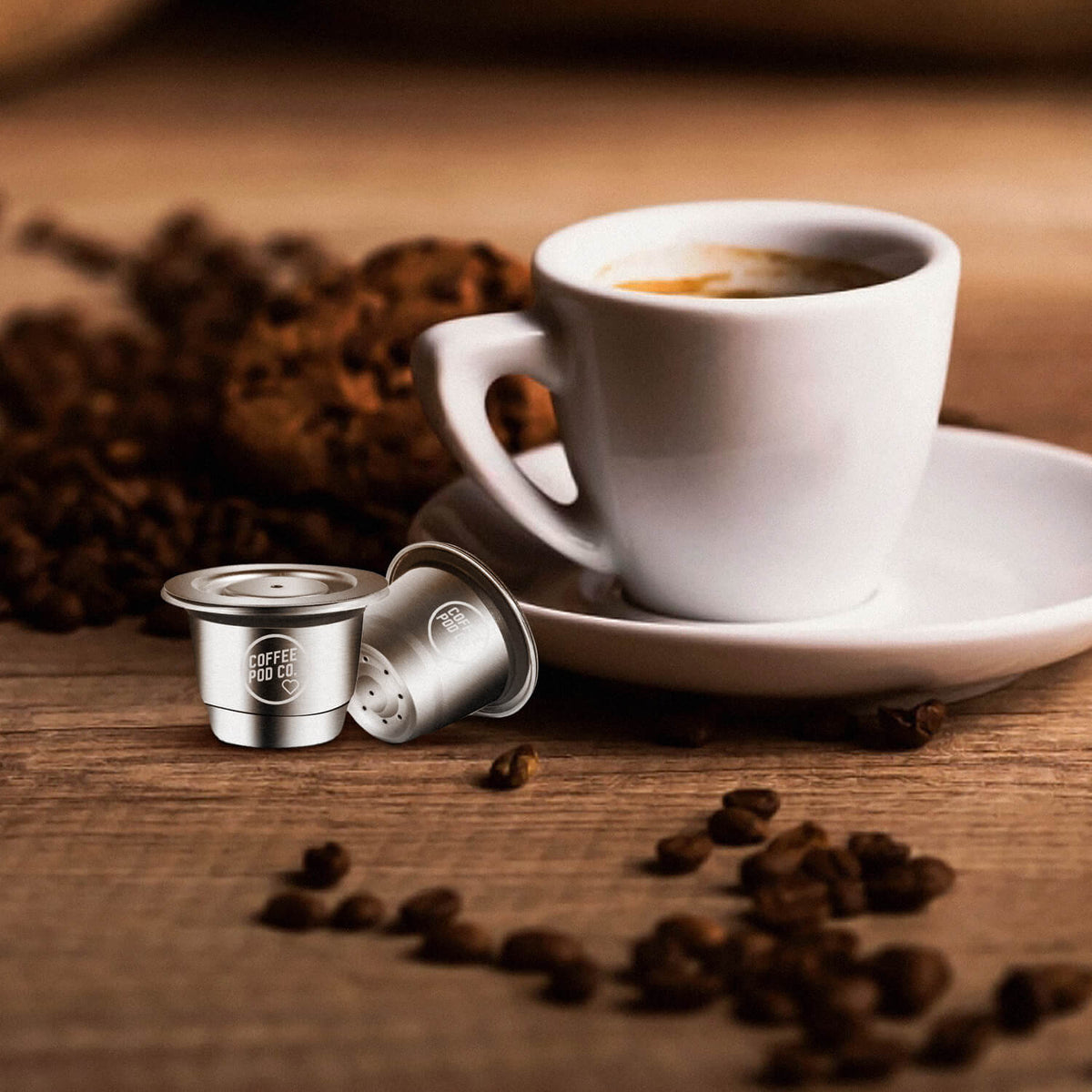 Coffee Pod Co. Reusable Pods Capsules for Nespresso